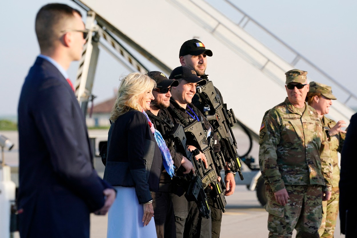 Jill Biden, la baza Militară Mihail Kogălniceanu în România
