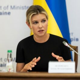 Olena Zelensky, la o conferință de presă