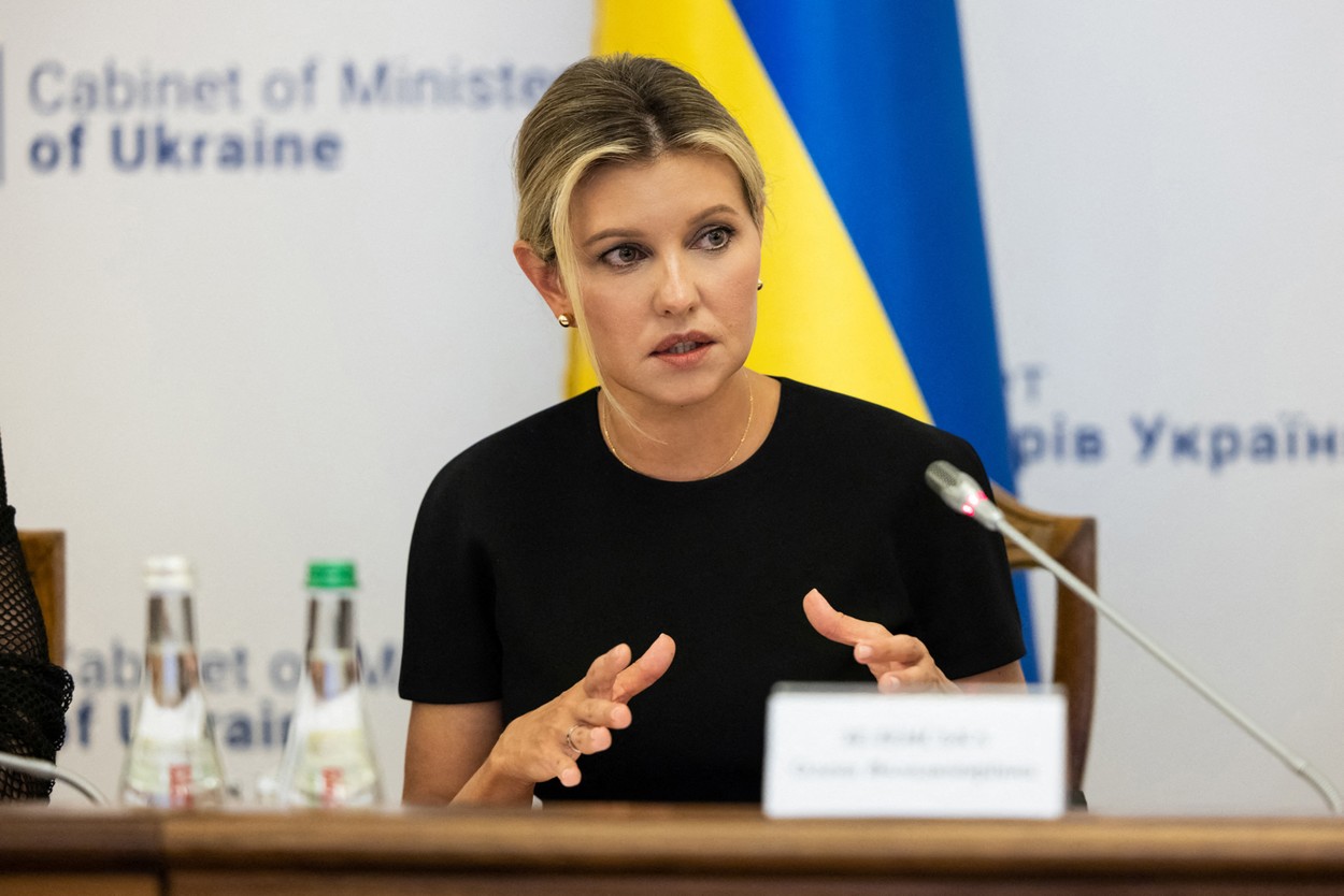 Olena Zelensky, la o conferință de presă