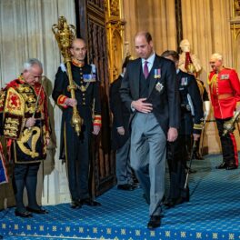 Fotografie de la sosirea Prințului William în Parlamentul Britanic
