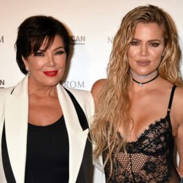 Kris Jenner alături de fiica sa Khloe Kardashin la lansarea good morning america