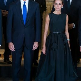 Regina Spaniei alături de soțul ei, la un dineu cu șefi de stat