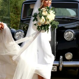 Romarey Ventura, într-o rochie albă de mireasă, superbă în ziua nunții