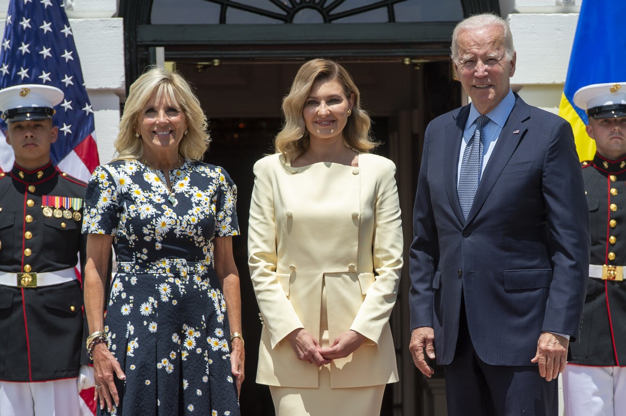 Soții Biden și Olena Zelensky la Casa Albă