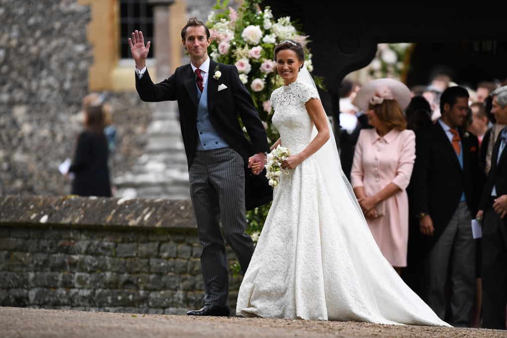 Pippa Middleton și soțul ei, în ziua nunții lor
