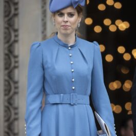 Prințesa Beatrice într-o rochie albastră după ce a devenit mamă și a slăbit