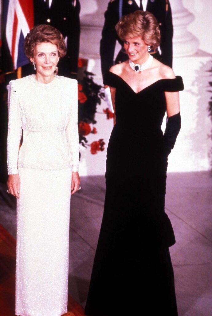 Nancy Reagan este una din principalele vedete care au întâlnit-o pe Prințesa Diana de-a lungul vieții