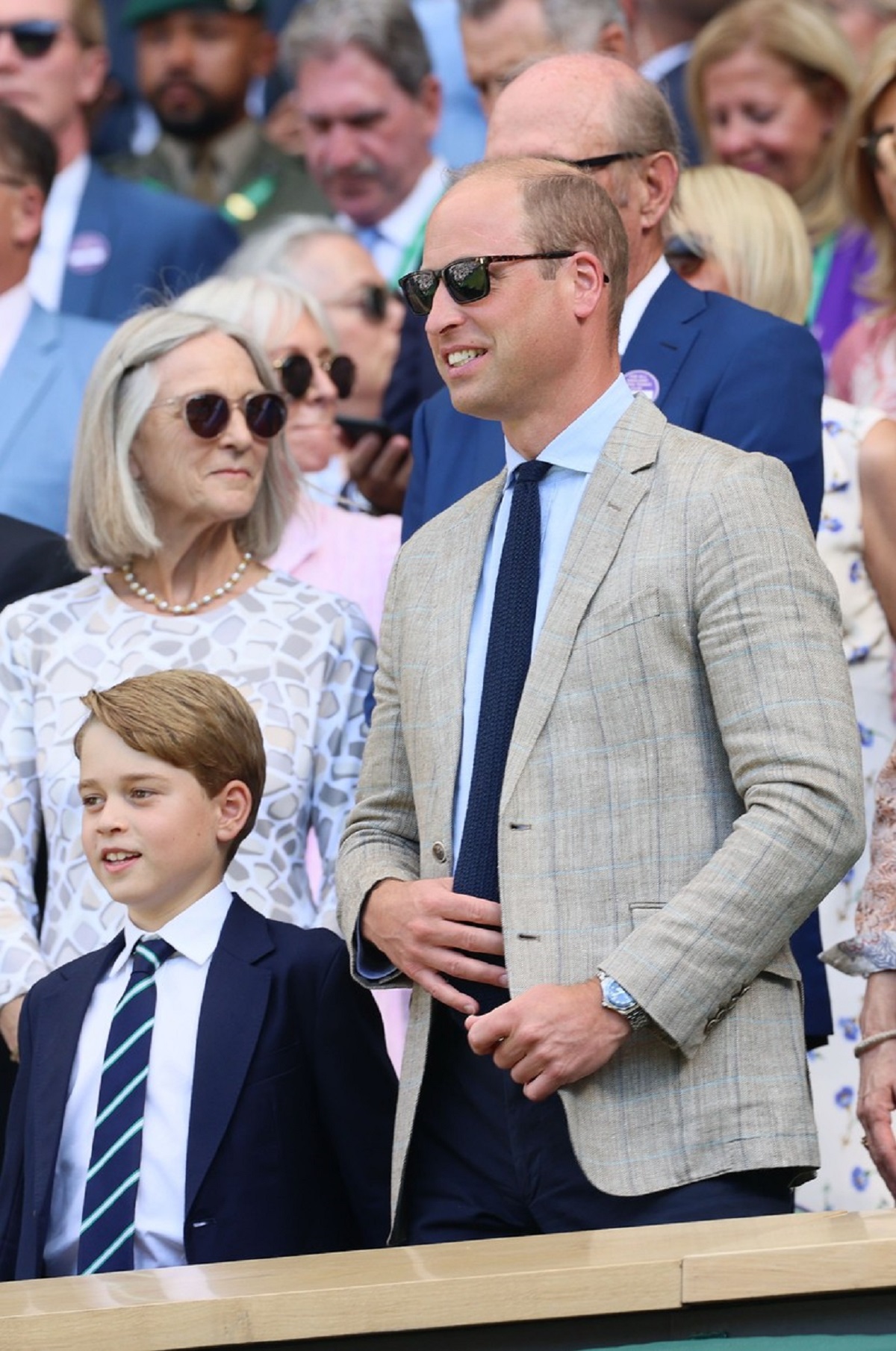 Prințul George a participat la Wimbledon alături de Prințul William