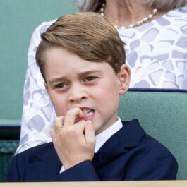 Prințul George a particpat la Wimbledon și a fost surprins în timp ce își ținea degetele în gură