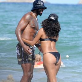 Gabrielle Union și Dwyane Wade în timp ce se distrează în Ibiza