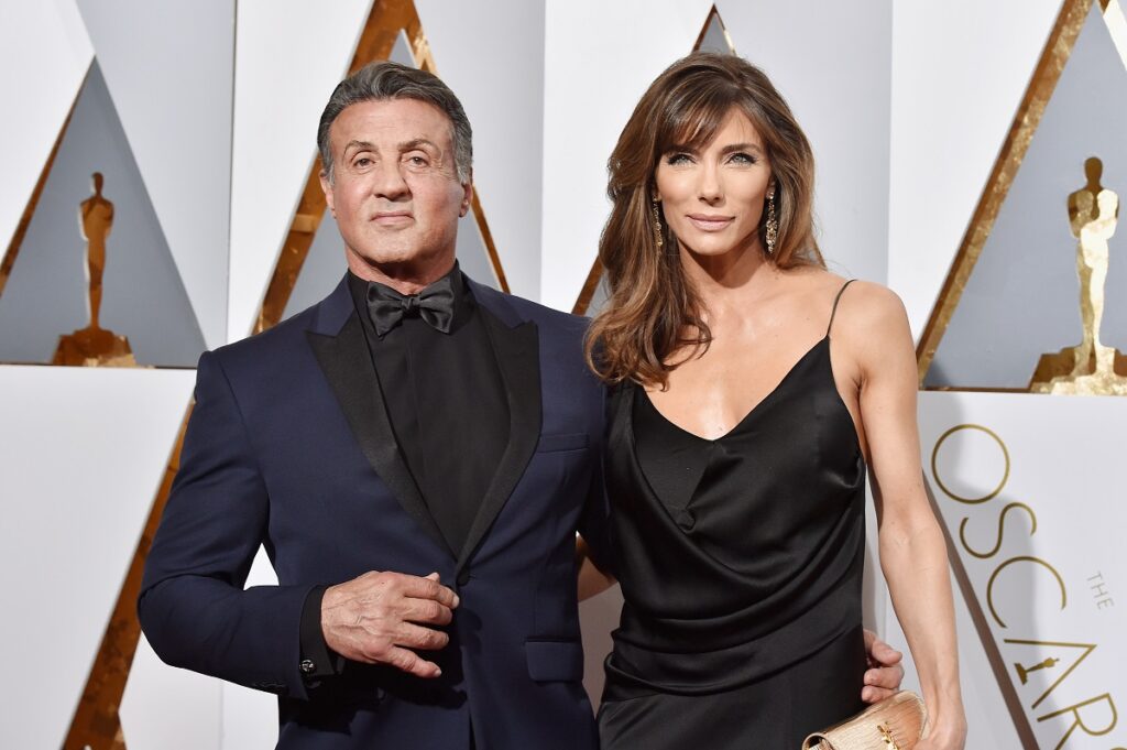 Jennifer Flavin și Sylvester Stallone la Gala Premiilor Oscar din anul 2016