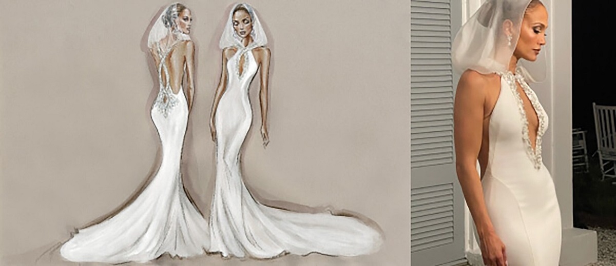 Jennifer Lopez a publicat imegini cu cele trei rochii de mrieasă