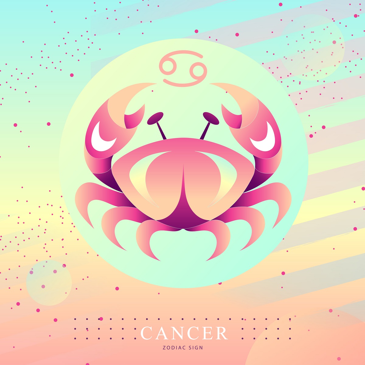 Imagine roz reprezentativă cu zodia Rac pentru horoscopul zilei