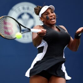 Serena Williams în timpul meciului de la Toronto 2022