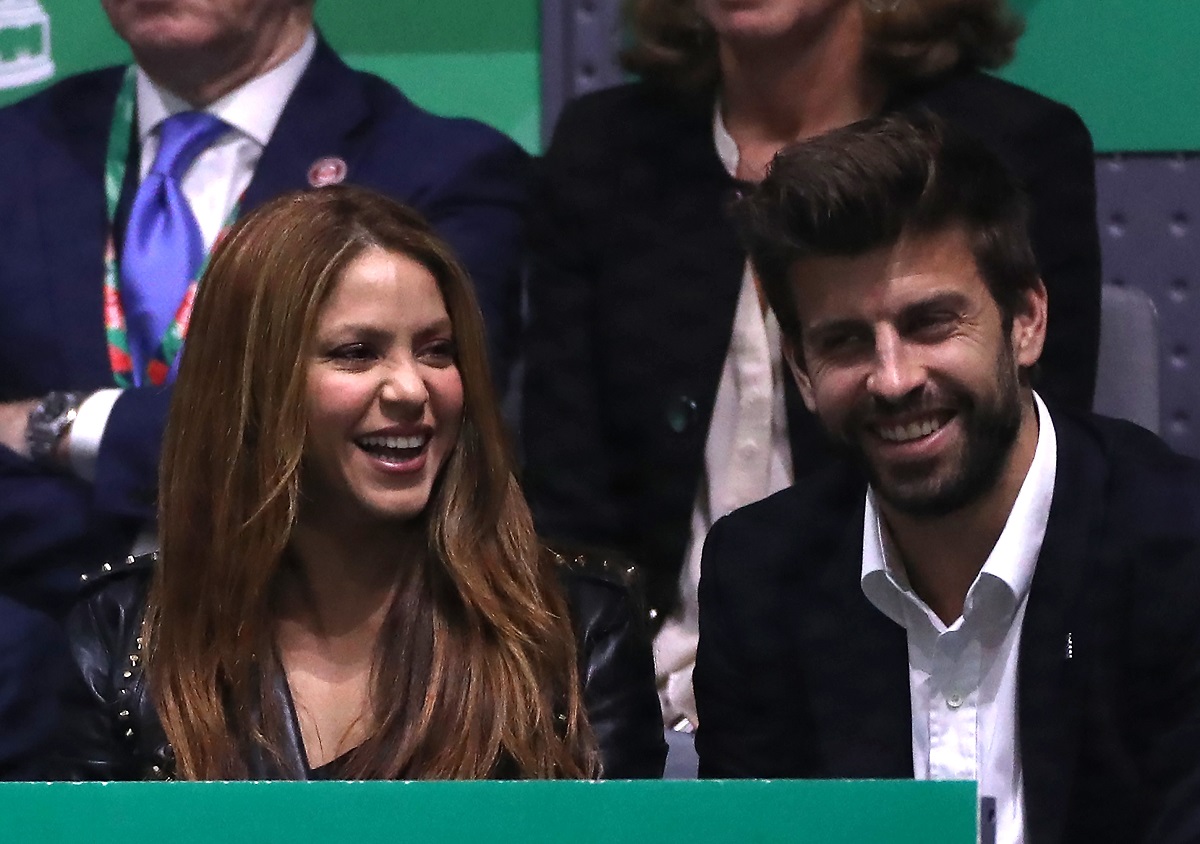 Shakira și Pique în timpul unui meci de fotbal din anul 2019