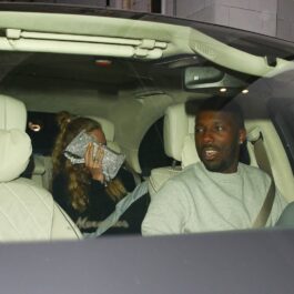 Adele și Rich Paul într-o mașină după ce au avut o întâlnire