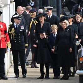 Membrii Familie REgale au ajuns la funeraliile Reginei Elsaibeta a II-a