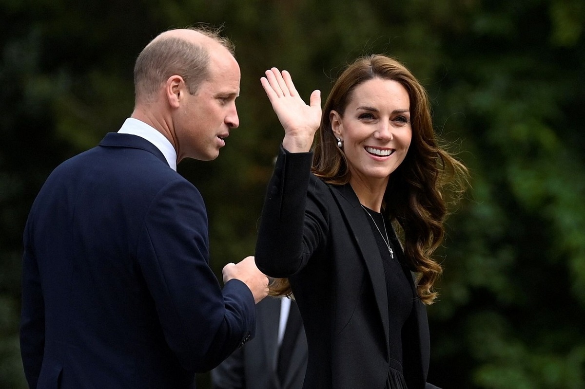 Prințul William și Kate Middleton la Palatul Buckingham la funeraliile Reginei Elisabeta