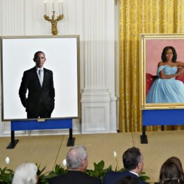 Portretele soțiilor Obama dezvelite la Casa Albă