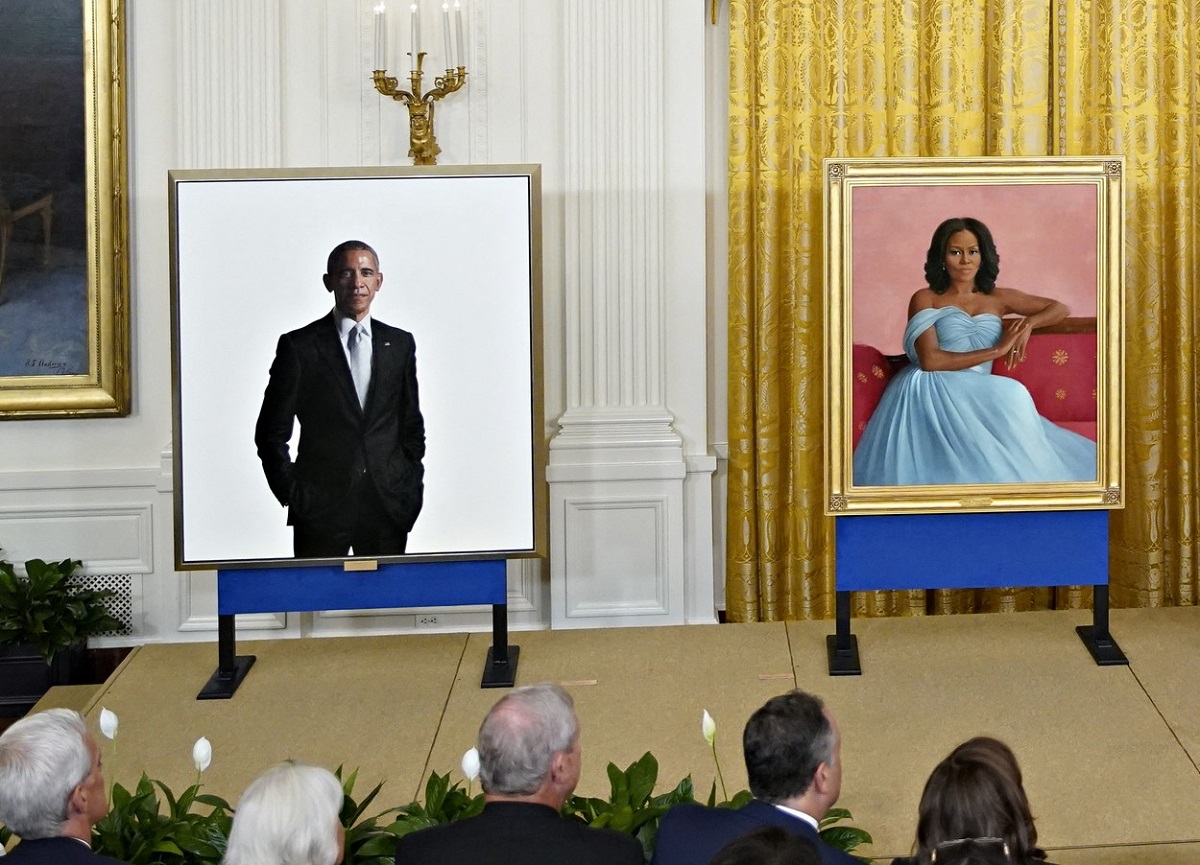 Portretele soțiilor Obama dezvelite la Casa Albă