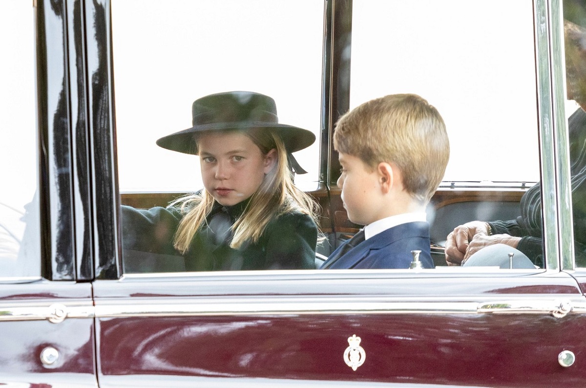 Prințesa Charlotte și Prințul George au plâns la funeraliile Reginei Elisabeta a II-a