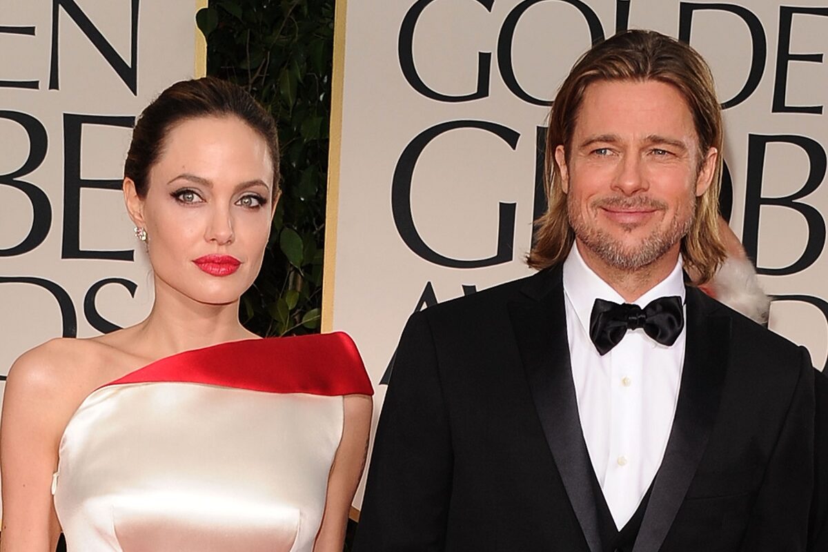 Angelina Jolie alături de Brad Pitt la Gala Bloburilor de aur din 2012