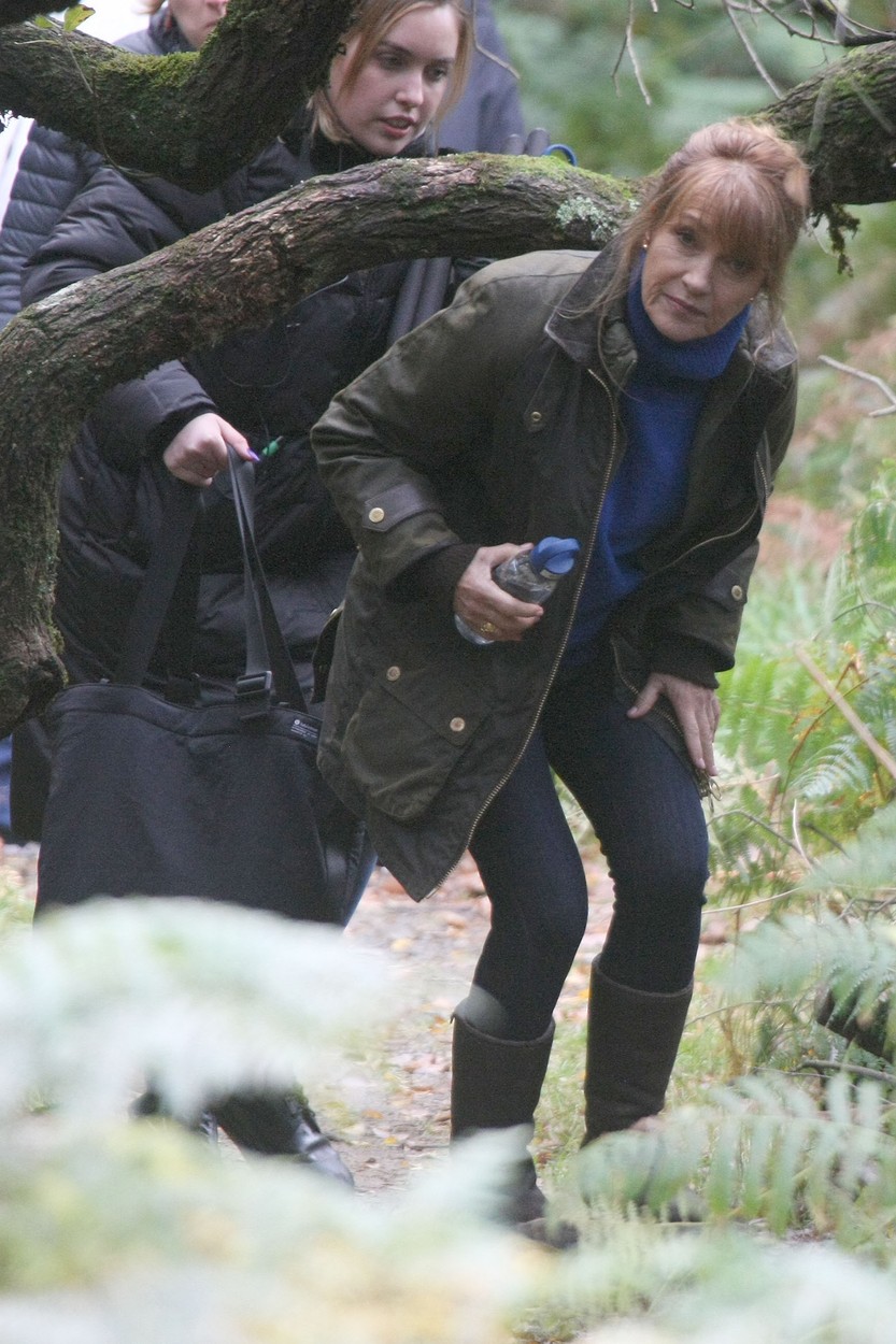 Jane Seymour, filmează un nou film, în pădure
