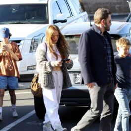 Emme alături de Jennifer Lopez, Ben Affleck și fiul acestuia, Samuel, la cumpărături în Los Angeles