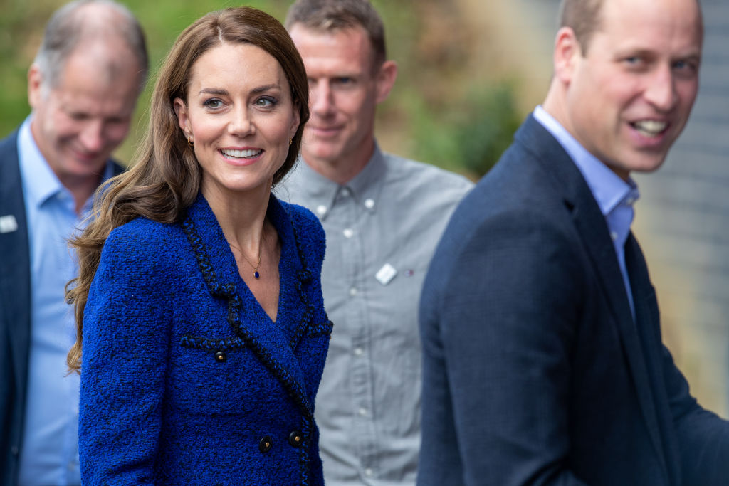 Kate Middleton și Prințul William, la un eveniment, îmbrăcați elegant
