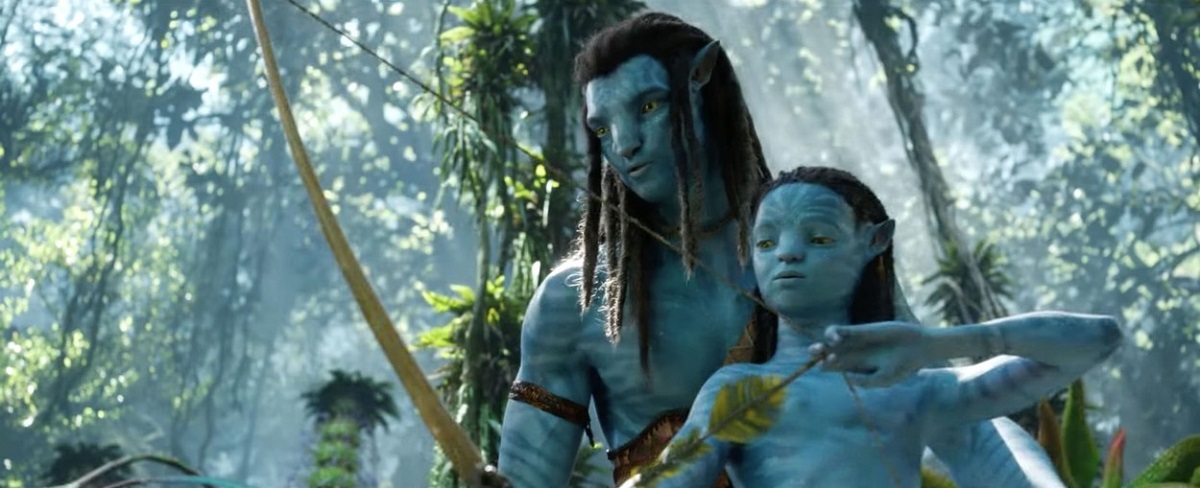 O scenă din filmul Avatar: The Wat of Water, al cărui buget de producție este imens