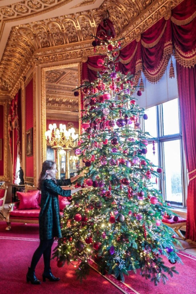 Bradul de Crăciun de la Castelul Windsor în anul 2022