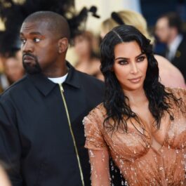 Kim Kardashian alături de Kanye West la Met Gala