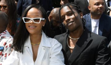 Rihanna și A$AP Rocky la un Săptămâna Modei de la Paris 2018