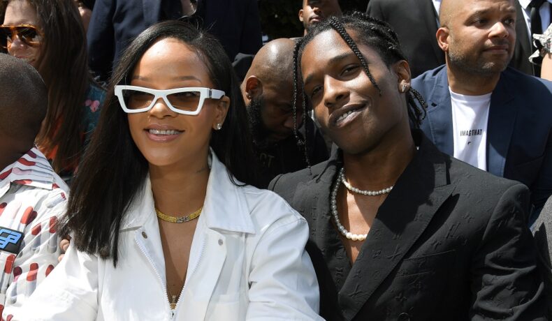 Rihanna și A$AP Rocky la un Săptămâna Modei de la Paris 2018