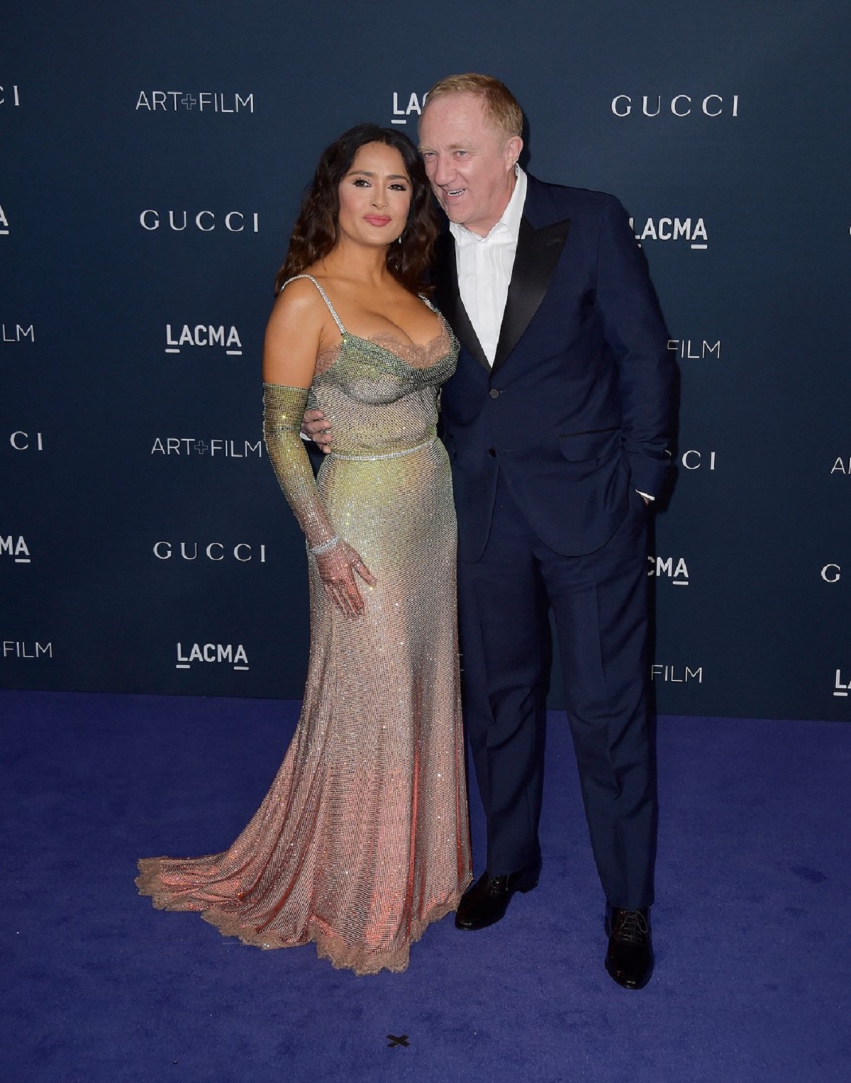Salma Hayek alături de soțul său, Francois-Henri Pinault, la LACMA Art+Film Gala 2022