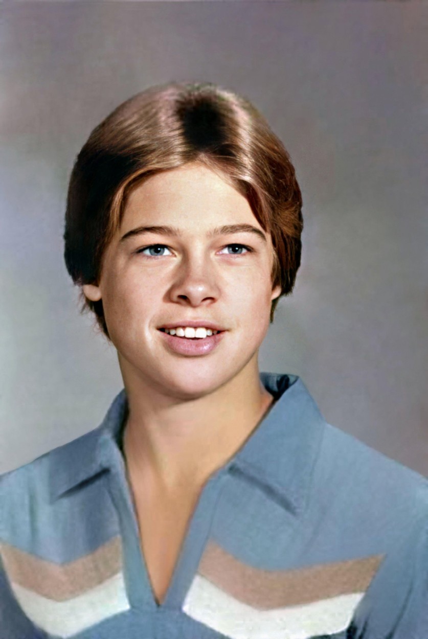 Brad Pitt, imagine din copilărie
