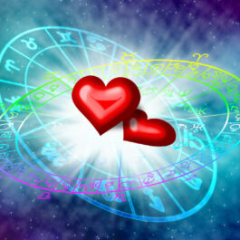 Horoscop al dragostei pentru 2023, cu zodiile în jurul a două inimi