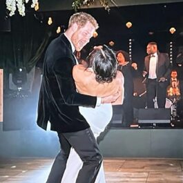 Prințul Harry și Meghan Markle în timp ce dansează după petrecerea de la nunta lor