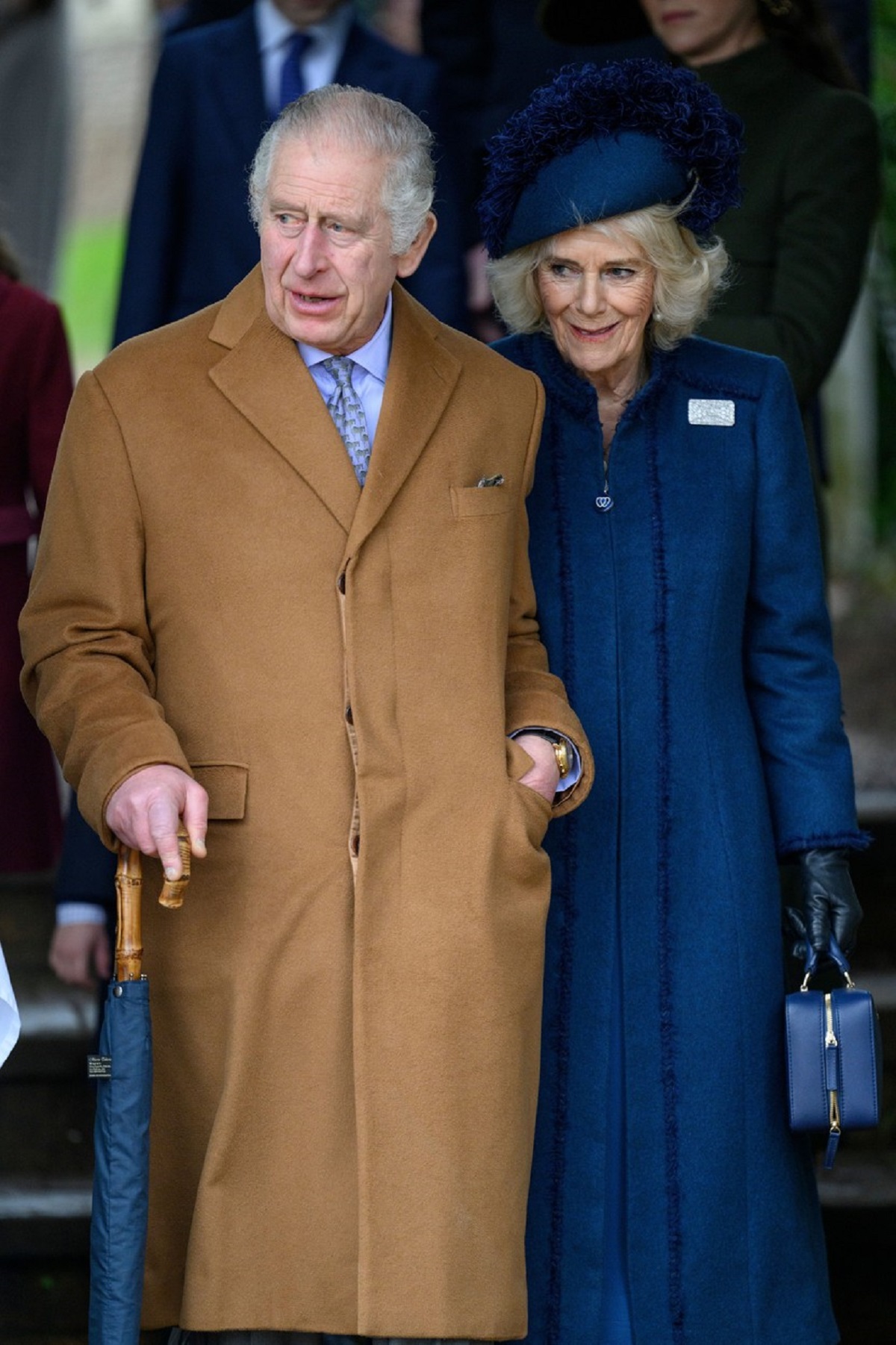 Regele Charles alături de soția sa, Regina Camilla, la slujba de Crăciun