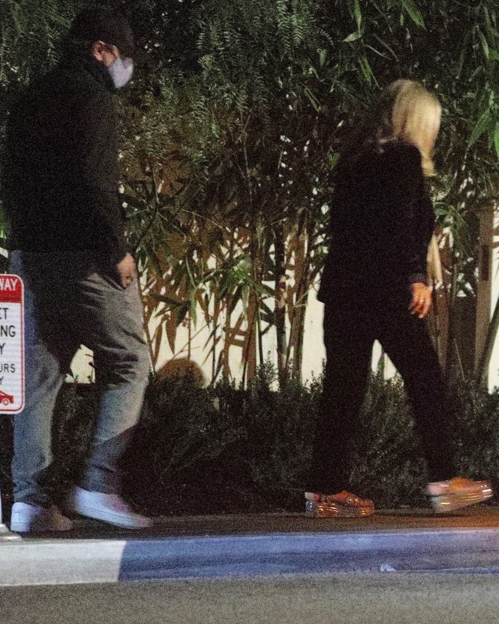 Leonardo DiCaprio, pe stradă, alături de mama sa, la ieșirea dintr-un club