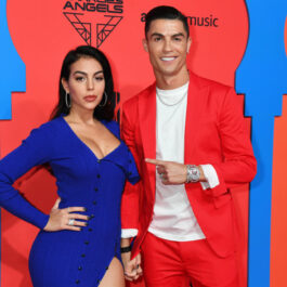 Georgina Rodriguez și Cristiano Ronaldo, eleganți, la Premiile MTV 2019