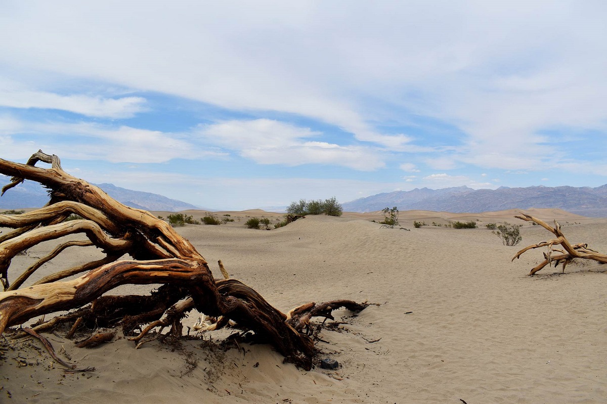 Panoramă ce surprinde Valea Morții din Nevada, Statele Unite ale Americii