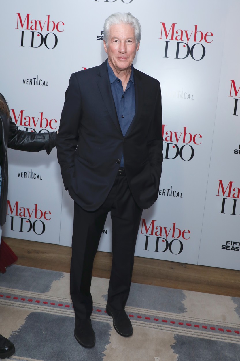 Richard Gere, alături de colegii săi din filmul Maybe I Do, la premiera din New York