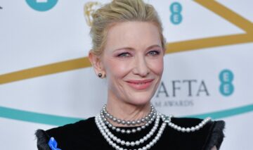 Cate Blanchett într-o fotografie portret la Premiile BAFTA 2023