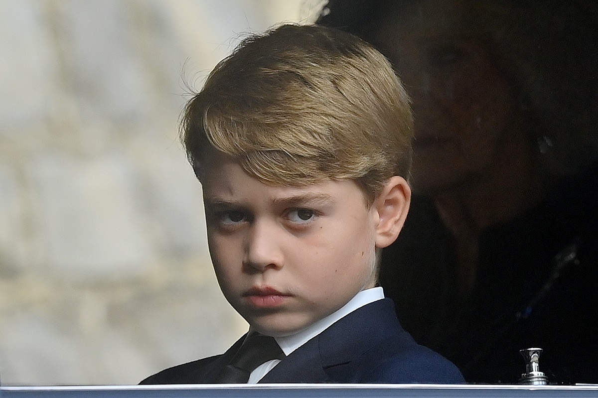 Priințul George în drum spre ceremonia ținută cu ocazia Jubileului de Platină al Reginei Elisabeta a II-a