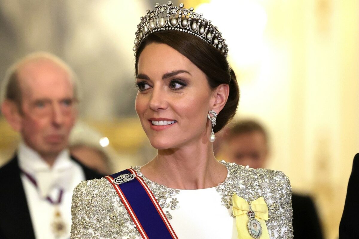 Kate Middleton, cu o tiara pe cap, la banchetul de stat în cinstea Președintelui Africii de Sud