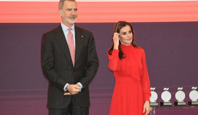 Regina Letizia și Regele Felipe, la un eveniment organizat la Palatul Pardo din Madrid