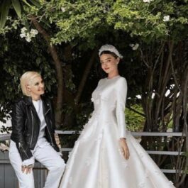 Miranda Kerr în rochie de mireasă înainte de nuntă