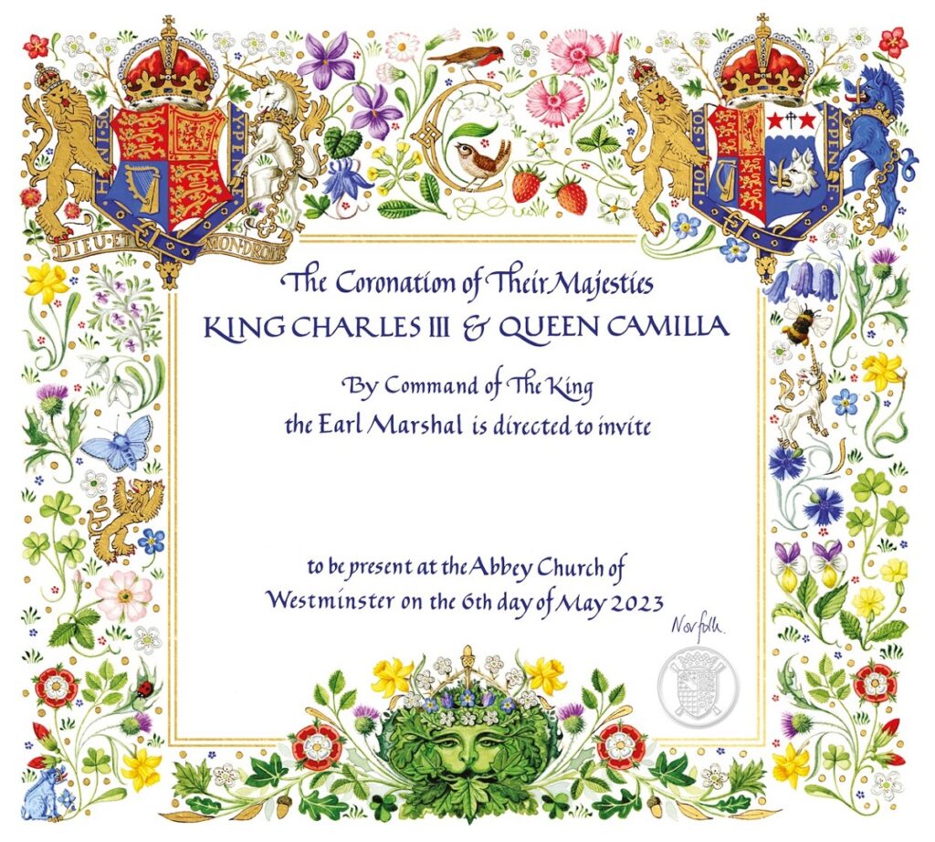 Invitația pentru încoronarea Regelui Charles lansată de Palatul Buckingham