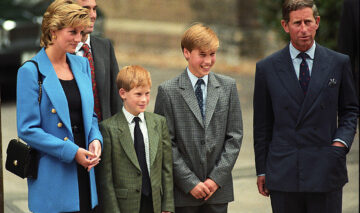 Regele Charles, într-o poză cu Prințesa Diana și cei doi fii ai lor